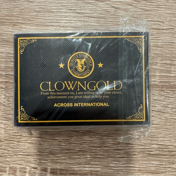 Supreme Clowngold Gold Foil Playing Cards, Designer, 2013 collection, Like New - Picture 2 of 5